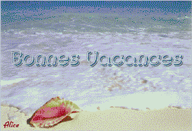 Gifs Bonnes vacances plage